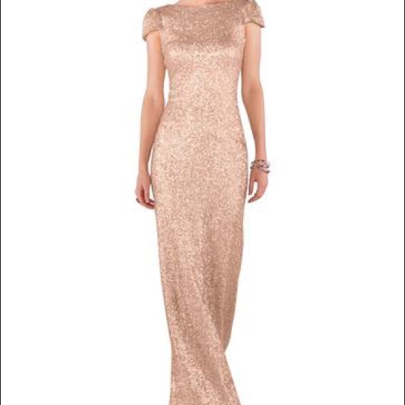 SORELLA VITA Dresses & Skirts - Sold- SORELLA VITA 8718 Rose Gold Sequin Dress